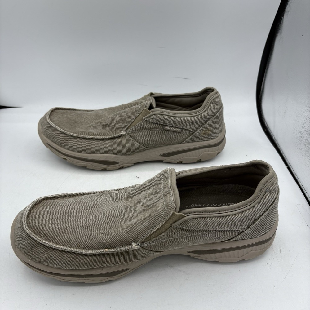 Skechers Shoes Mens Size 12 Relaxed Fit Creston Moseco Slip On Taupe - Picture 9 of 10